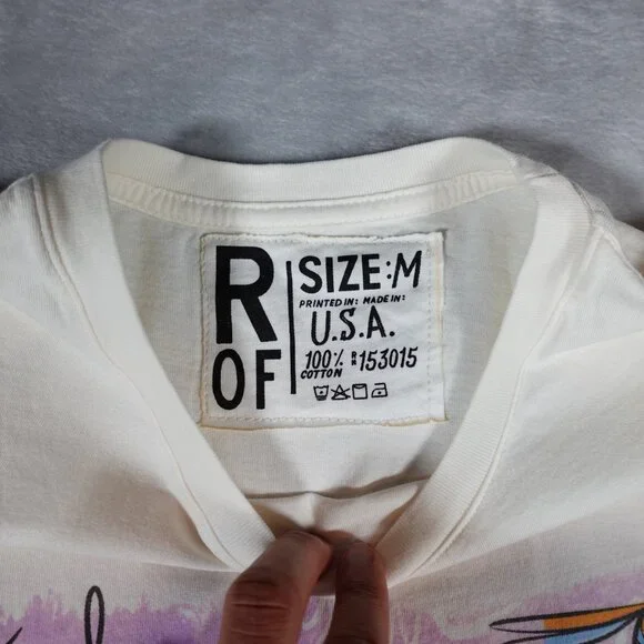 Roots Of Fight David Le Batard Art T Shirt Mens Medium Made In USA White NEW - Picture 5 of 8